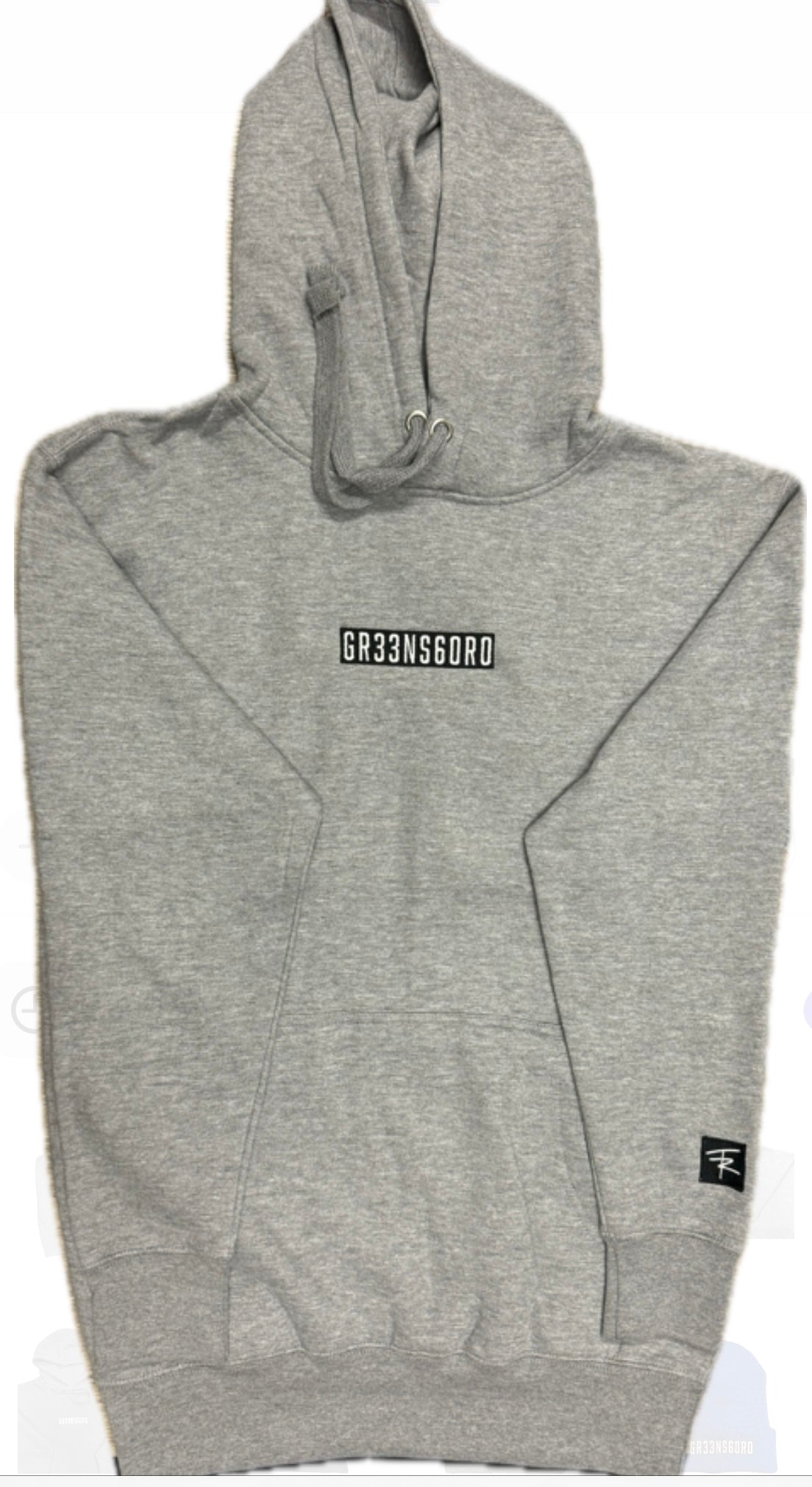 Grey Box Logo Hoodie