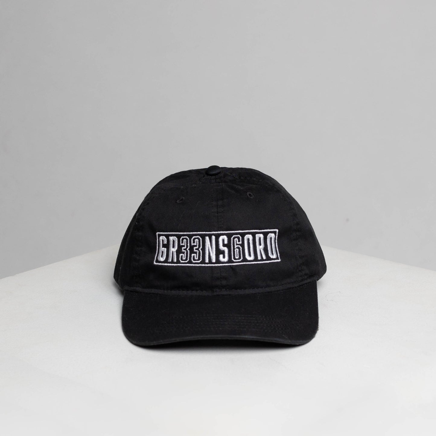 Black Embroidery Dad Hat