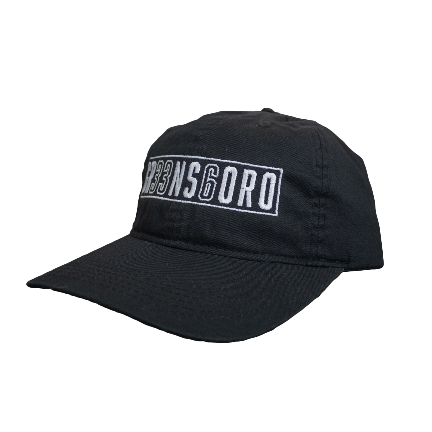 Black Embroidery Dad Hat